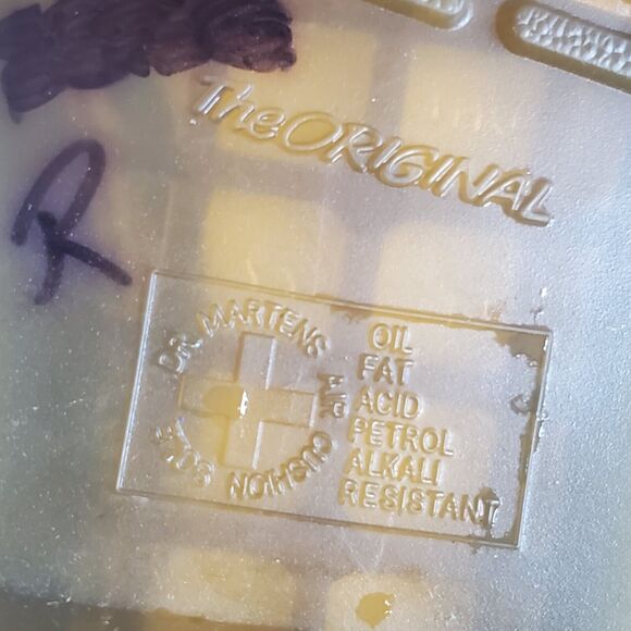 NEW Dr. MARTENS 1460 BLUE Patent Leather Lace-Up COMBAT Boot Women Sz 5 MSRP$160 - Picture 10 of 12